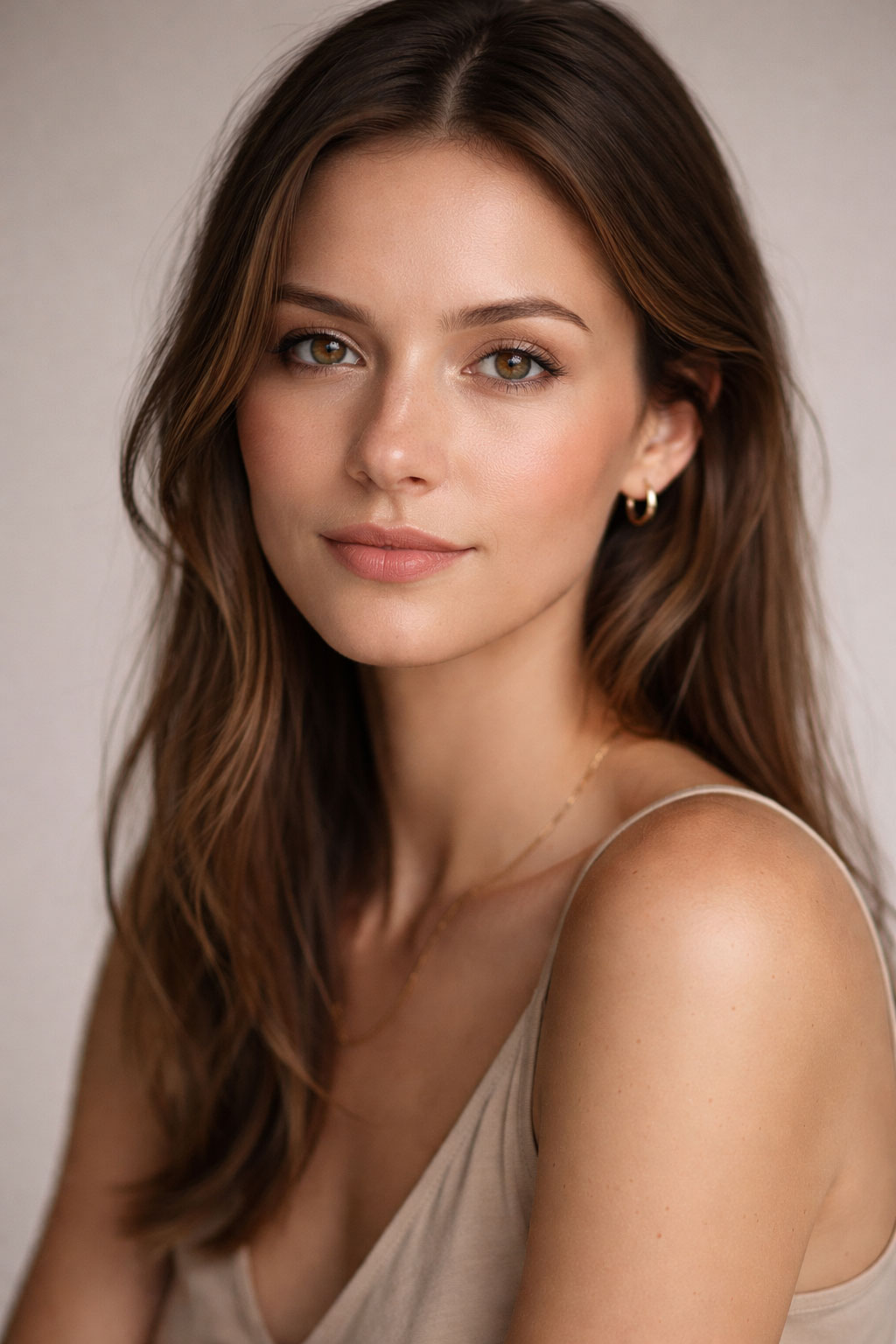 Realistic Female Portrait AI Prompt for Professional Profile Photos img preview