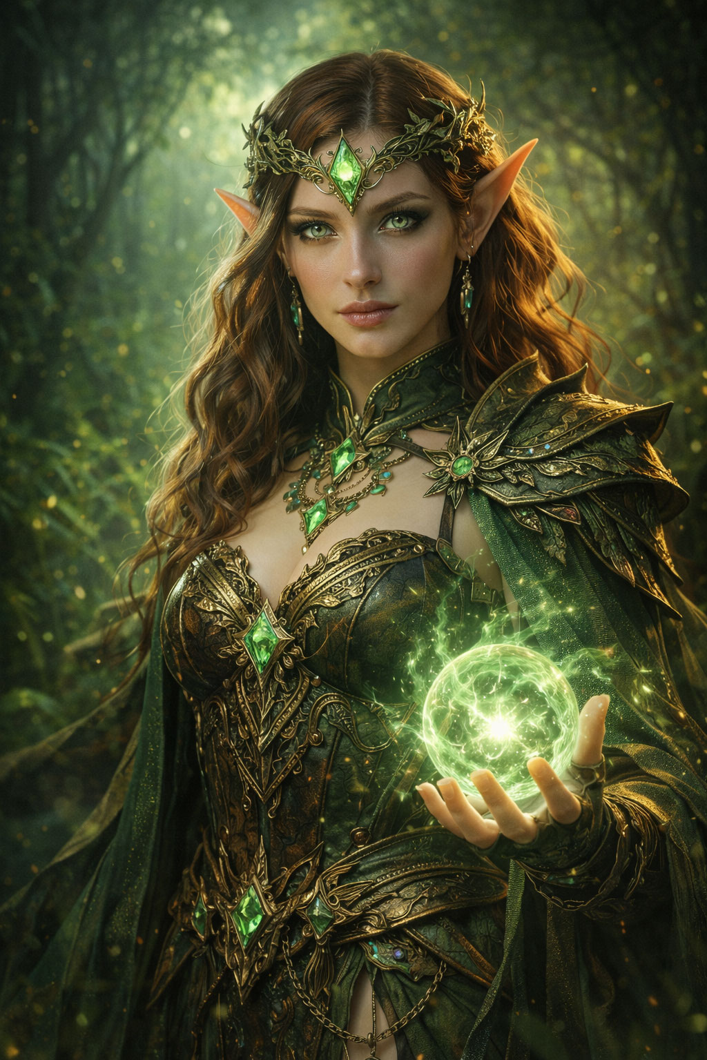 Fantasy Elf Portrait AI Prompt (High Fantasy Character Art)