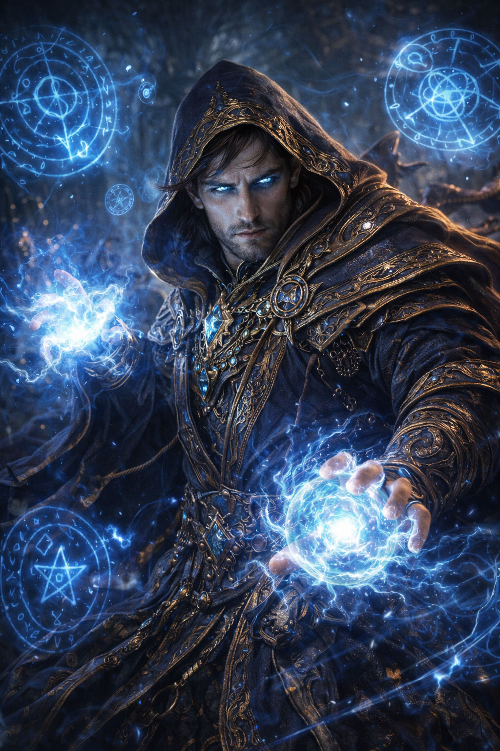 Fantasy Mage Character AI Prompt (Wizard & Sorcerer Concept Art)