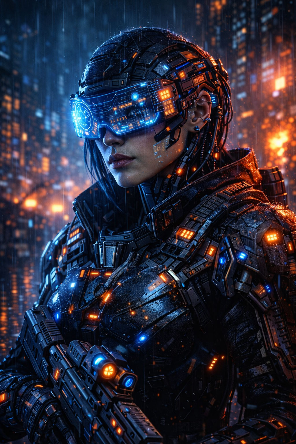 Futuristic Cyberpunk Soldier AI Prompt (Sci-Fi Tactical Style)