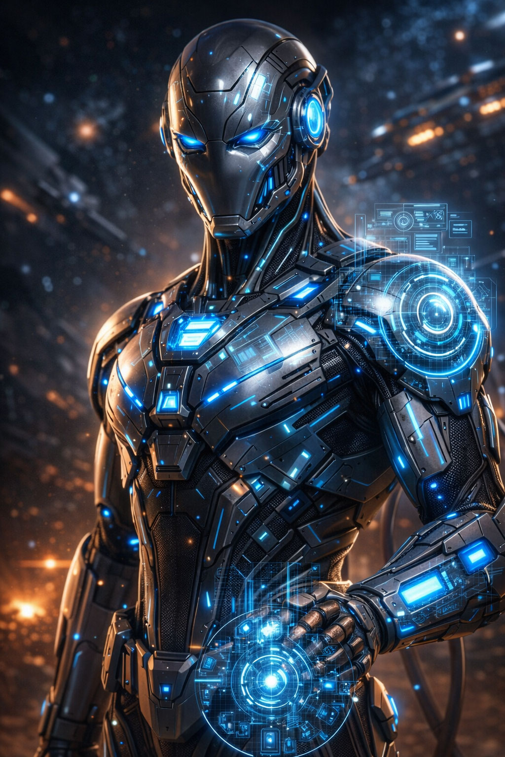 Sci-Fi Android Character AI Prompt (Futuristic Robot Concept Art)